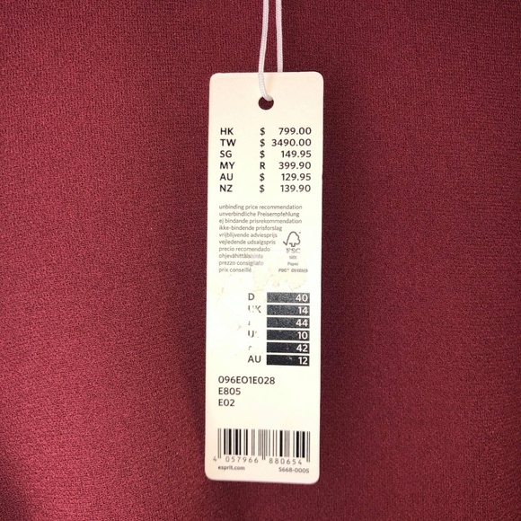 Esprit Crêpe Dress in Brick - Picture 8 of 8